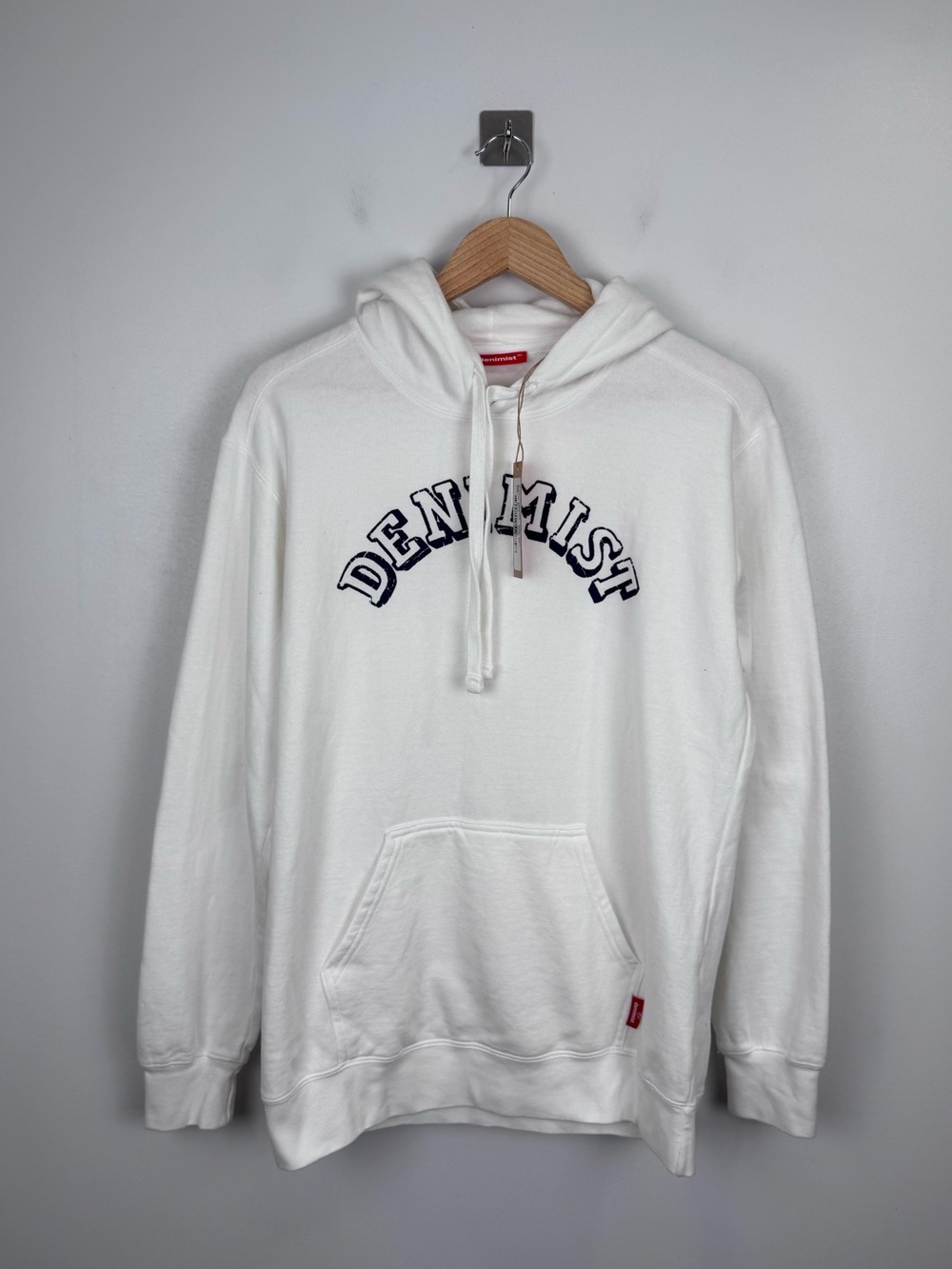 NWT Denimist Women Classic Print Graphic White Hoodie Size Small